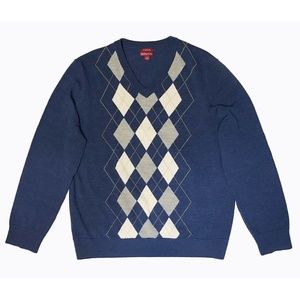 New MERONA Men’s 100% Merino Wool Navy Sweater